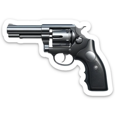 shiny revolver sticker