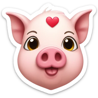Love pigs  sticker