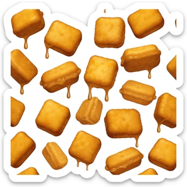 Dripping seasoned nuggets sticker