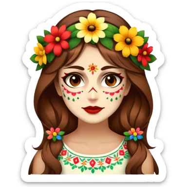 Flower-Crowned Dancer sticker