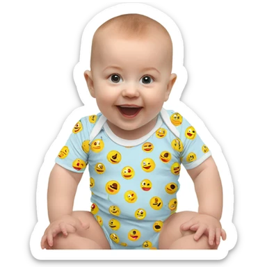 Baby onesie sticker