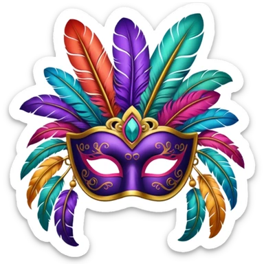 Festival Mask sticker