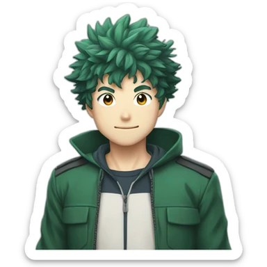 Izuku midoryia sticker