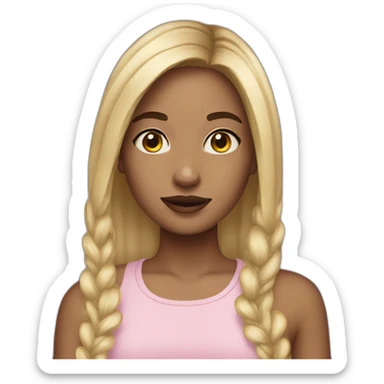 Girl With Snapchat Filter sticker