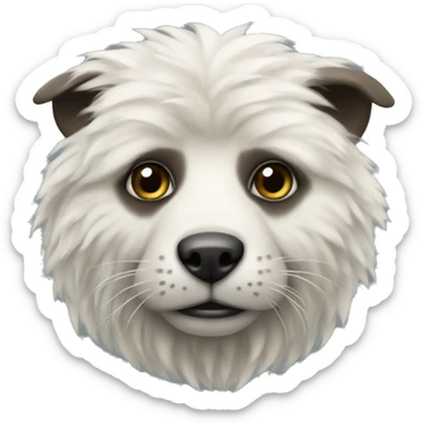 realistic animal close up no background sticker