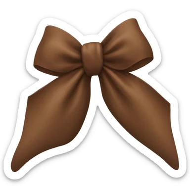 brown bow sticker