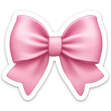 light pink bow sticker