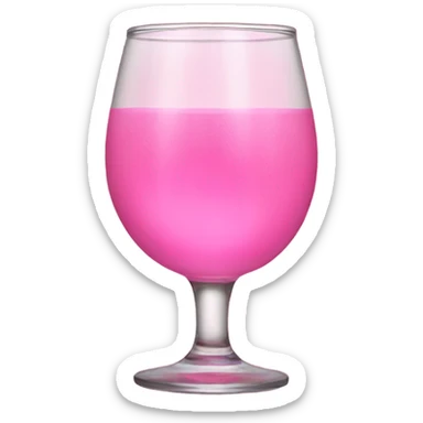 Pink drinking game sticker