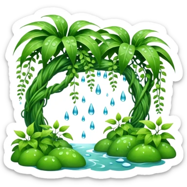 humid weather landskape imag humid more humid add draps falling sticker