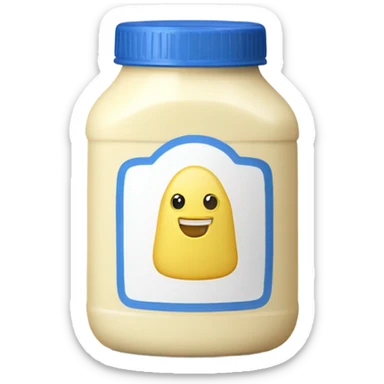 mayonnaise bottle sticker