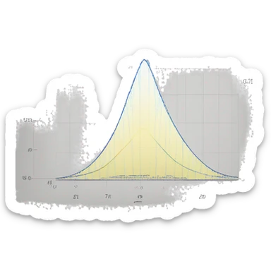 Normal distribution matplotlib sticker