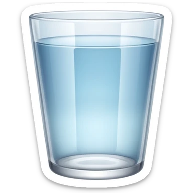 empty glass cup sticker