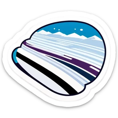 Kreis Racetrack with snow in winter sticker