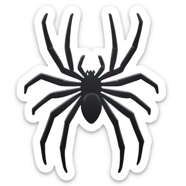 Spider man white spider logo sticker