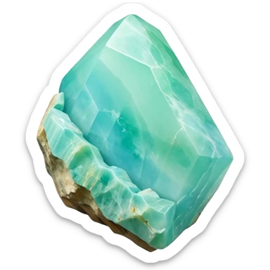 peruvian opal gemstone raw crystal sticker