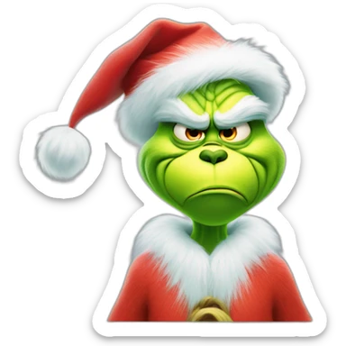 the grinch angry sticker