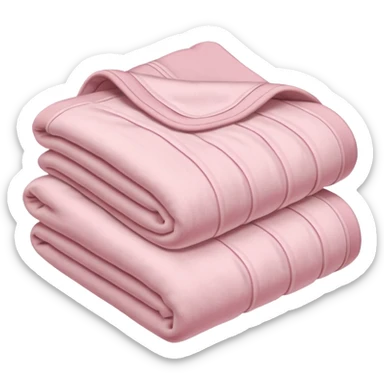 Light pink folded blanket sticker