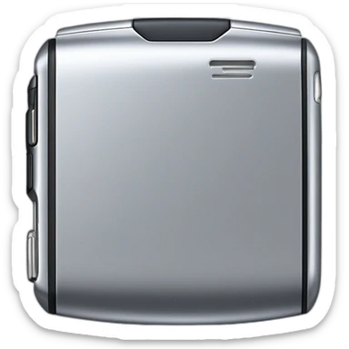 silver Motorola Razr V3 mobile device with the iconic clamshell design. sticker