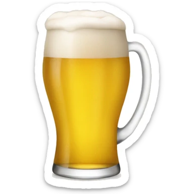 dos cervezas brindando sticker