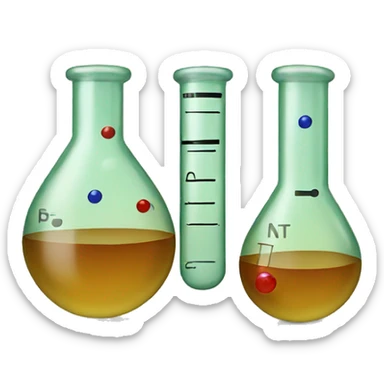 Chemistry tubes sticker