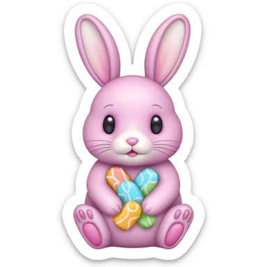 bunny is candy cute :3 sticker