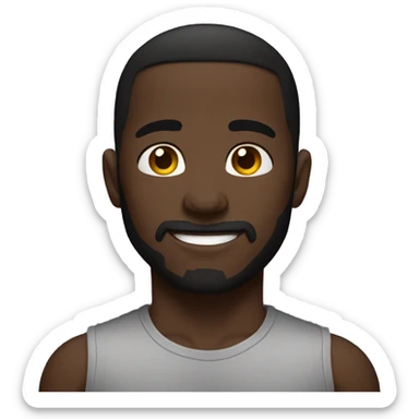 buff black very sweetly sticker