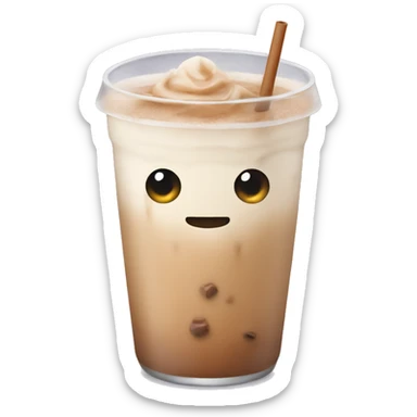 Iced chai latte sticker