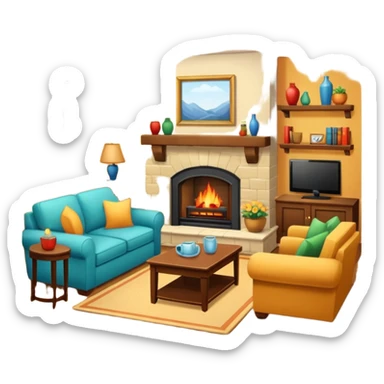 Ev salonu sticker