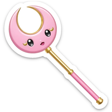 Sailor moon pink moon stick sticker