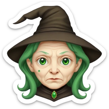 ugly witch sticker