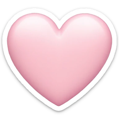 Pastel pink heart sticker