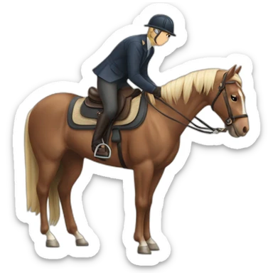 Montar caballo sticker