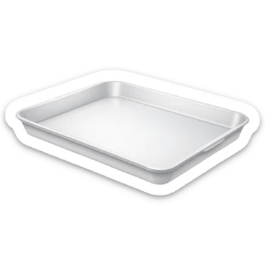 A white styrofoam tray (bandeja de isopor) sticker