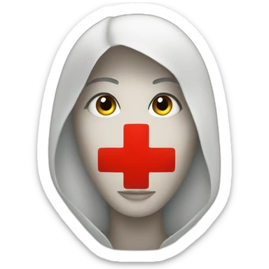 Cancel red cross sticker