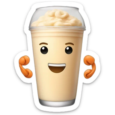 Protein shake muscles sticker