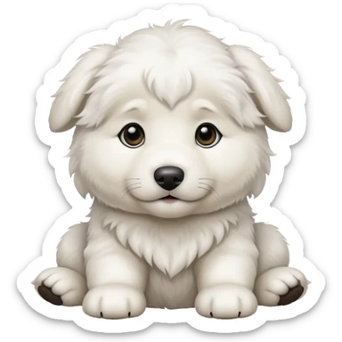 Great Pyrenees puppy sticker