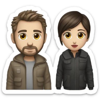 rayan gosling blade runner 2049 with ana de armas sticker