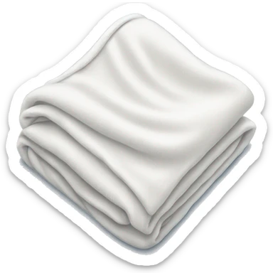 white blanket sticker
