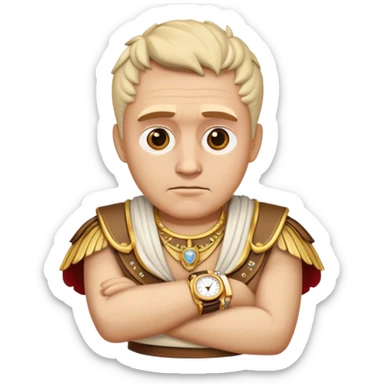 Make Caesar with watches emoji sticker