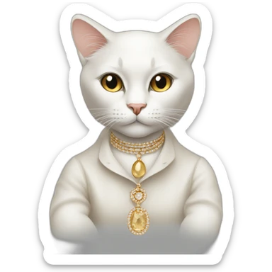 Cartier fashionable cat sticker