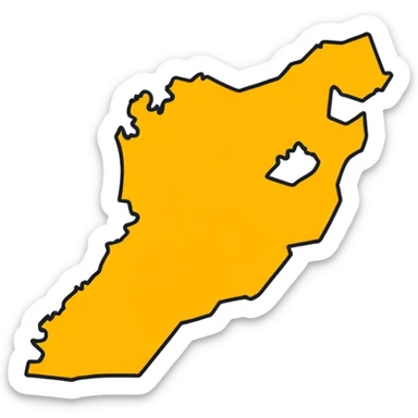 jordan map icon black and white no background just the outline sticker