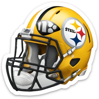 Steelers helmet sticker