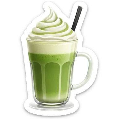 Matcha latte  sticker