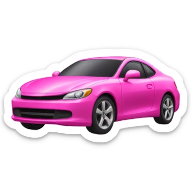 Pink car sticker