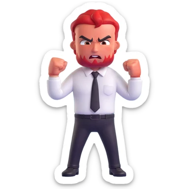 Anger character from Inside Out movie sticker