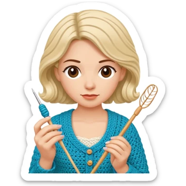 Người phụ nữ móc cu sticker