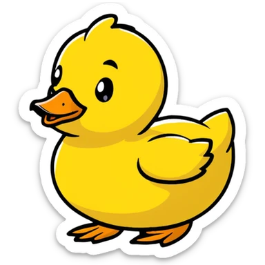 ugly duckling sticker