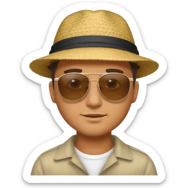 Nah çeken adam sticker