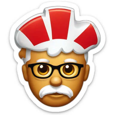 KFC fried chicken logo sticker