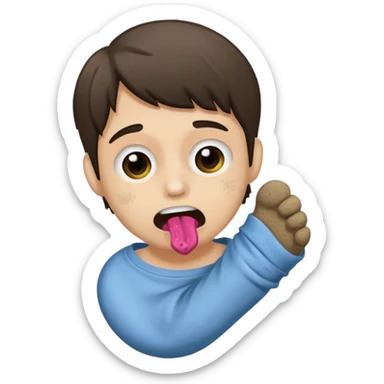 eating sock emoji sticker